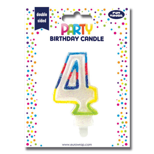 Picture of BIRTHDAY CANDLE NUMBER 4